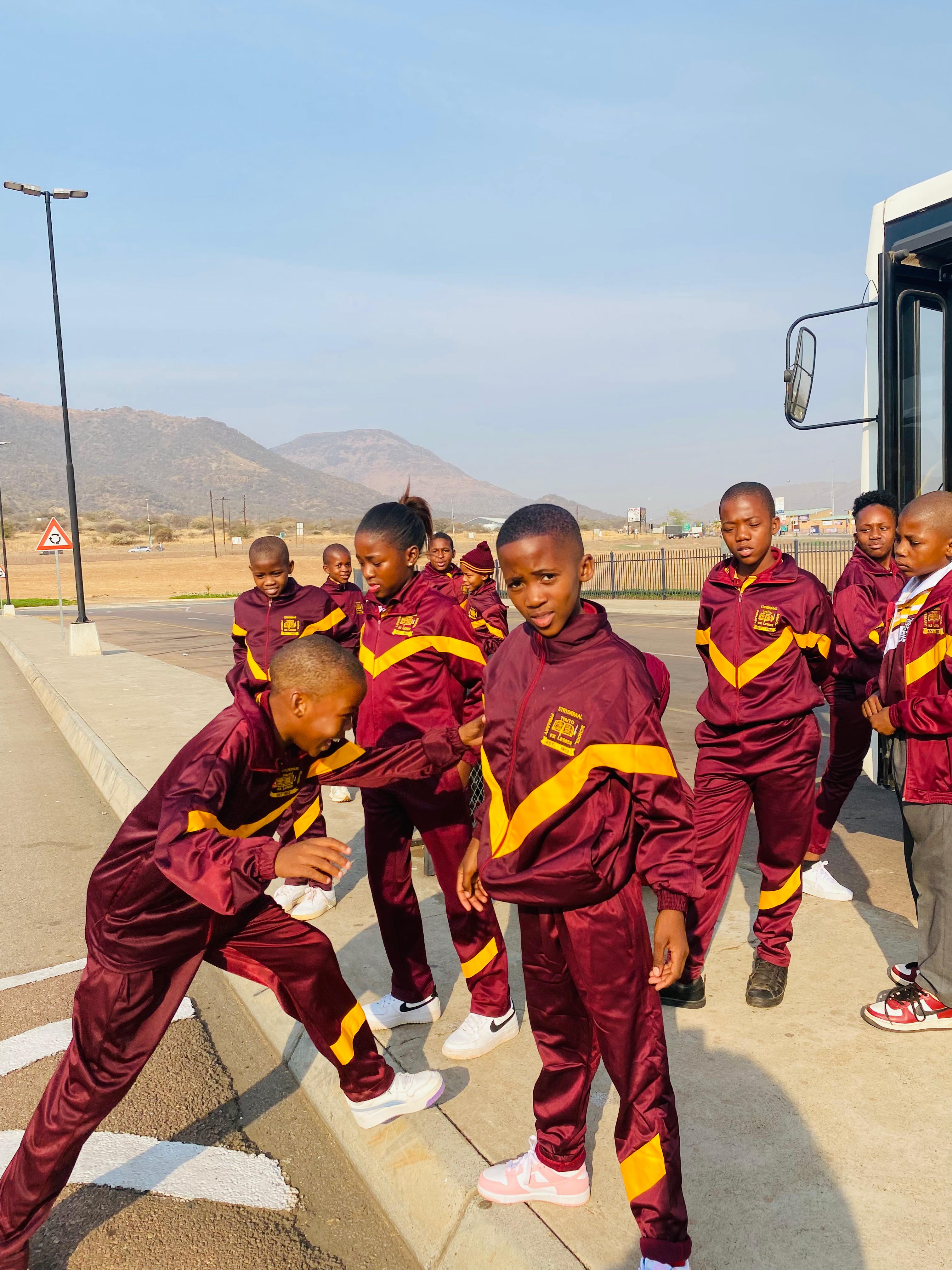 Learners exploring the outdoors